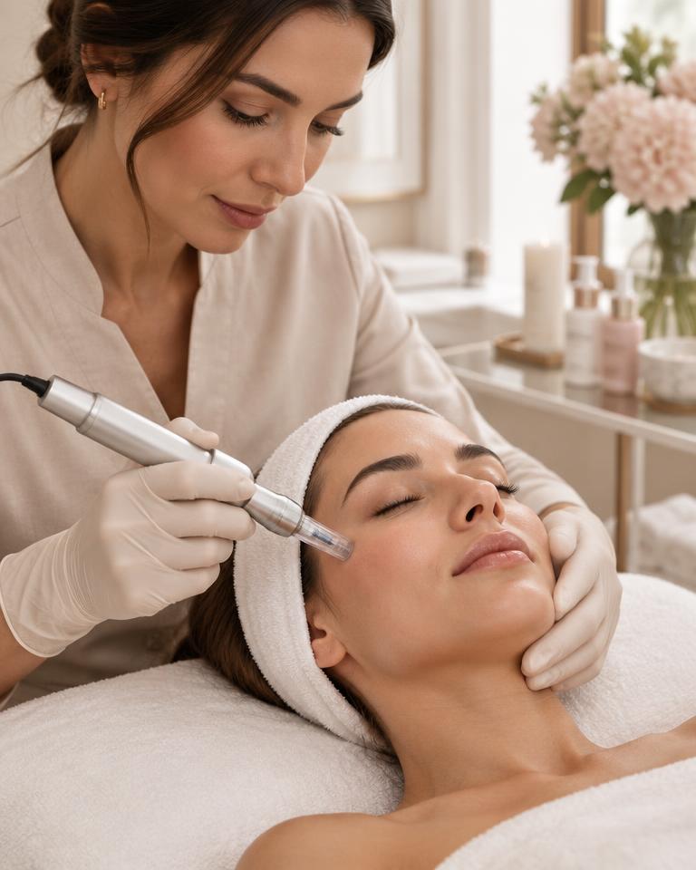 Microneedling — Microagujas, tratamiento facial profesional